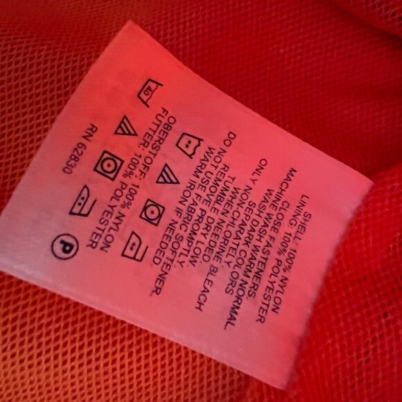 Lands' End Flare Orange Hooded Field Utility Hiking Jacket Size Medium - Picture 6 of 7